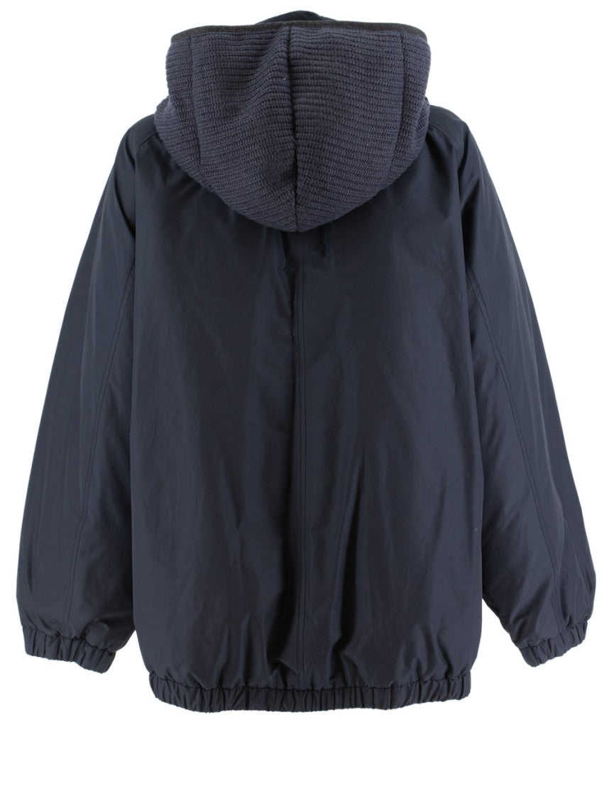 Brunello Cucinelli Water-Repellent Down Jacket With Removable Hood