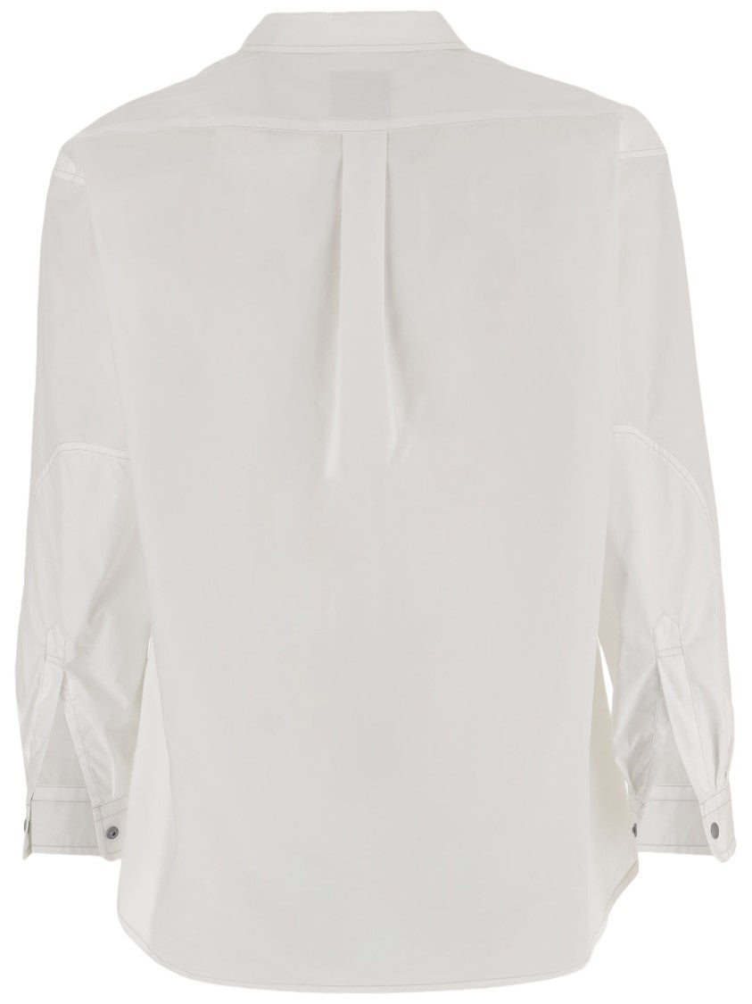 And Wander Mixed-Cotton Shirt With Utility Patch Pockets