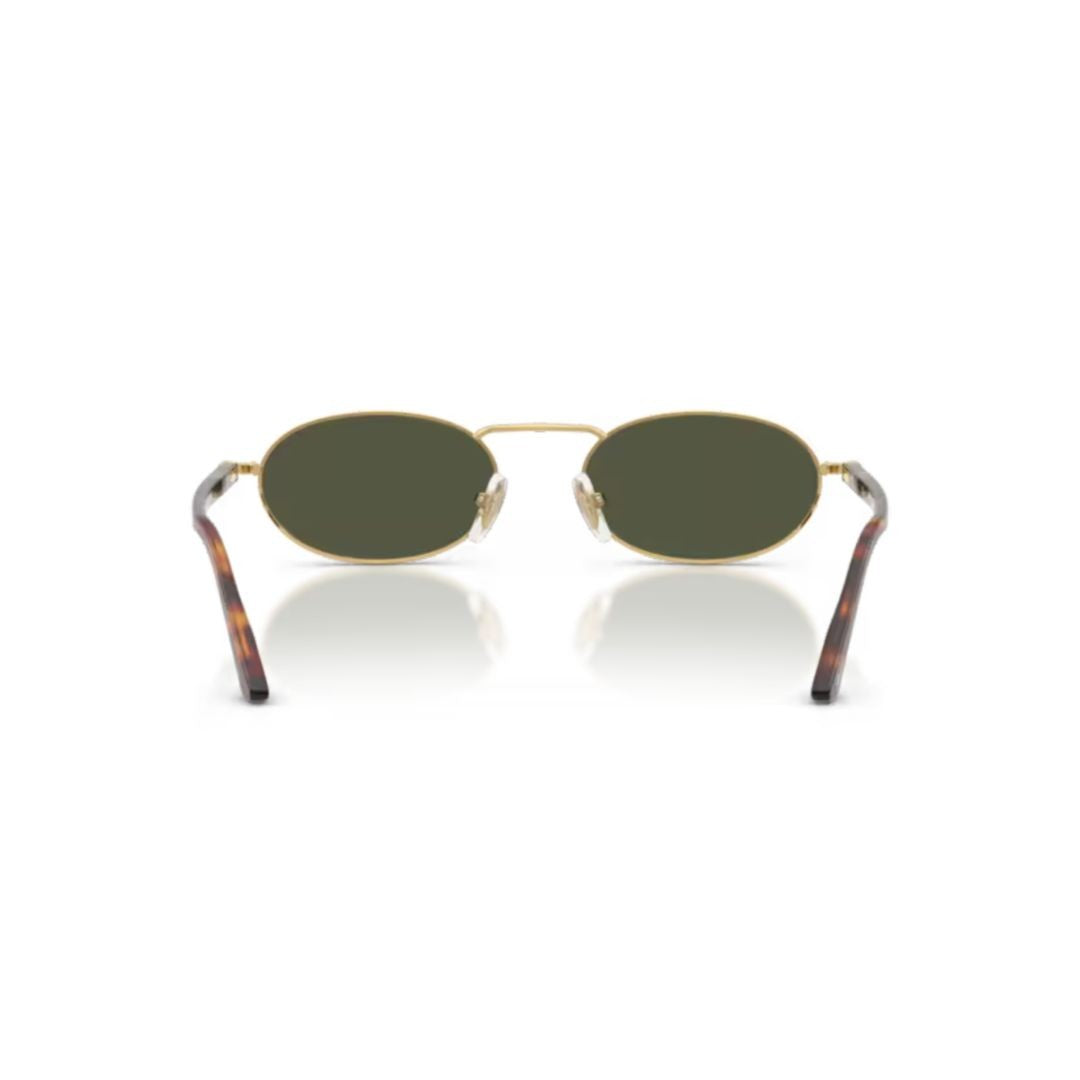 Persol 0Po1023s Oval Frame Sunglasses With Gold Metal