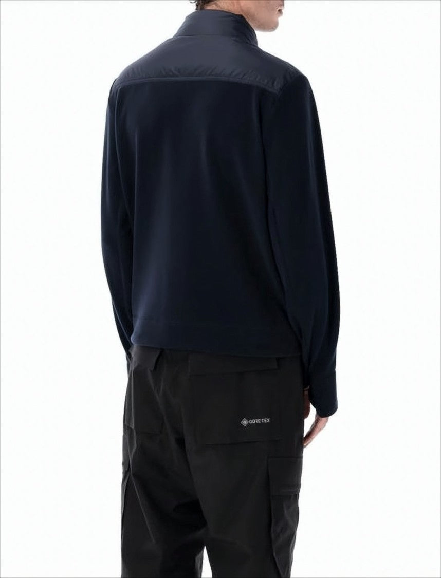 Moncler Padded Hybrid Down Jacket With High Collar