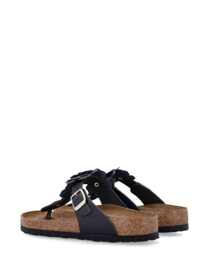 Birkenstock Classic Thong Sandals With Floral Embellishments