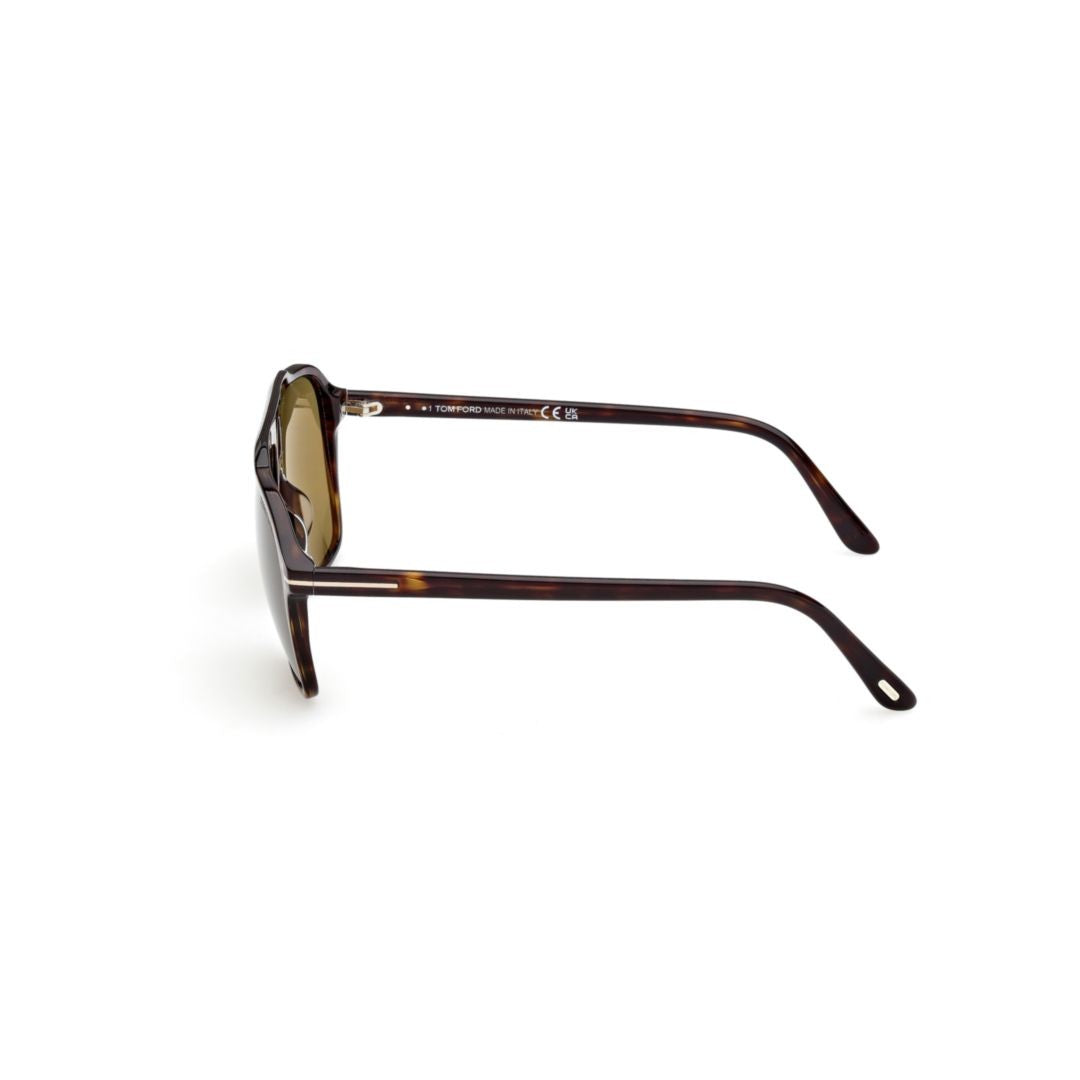 Tom Ford Bold Square-Shaped Tortoiseshell Acetate Sunglasses