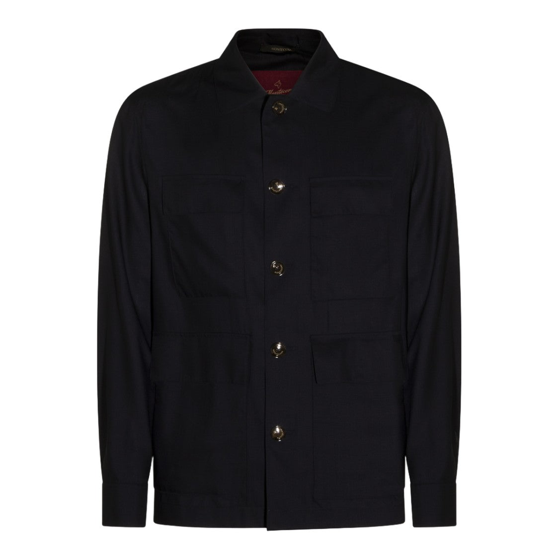 Montecore Black Jacket With Classic Collar