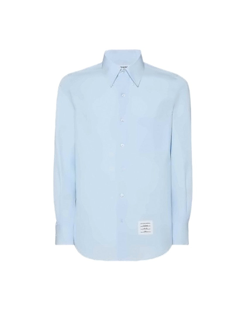 Thom Browne Pointed Collar Long-Sleeve Shirt In Crisp Light Blue Thom Browne