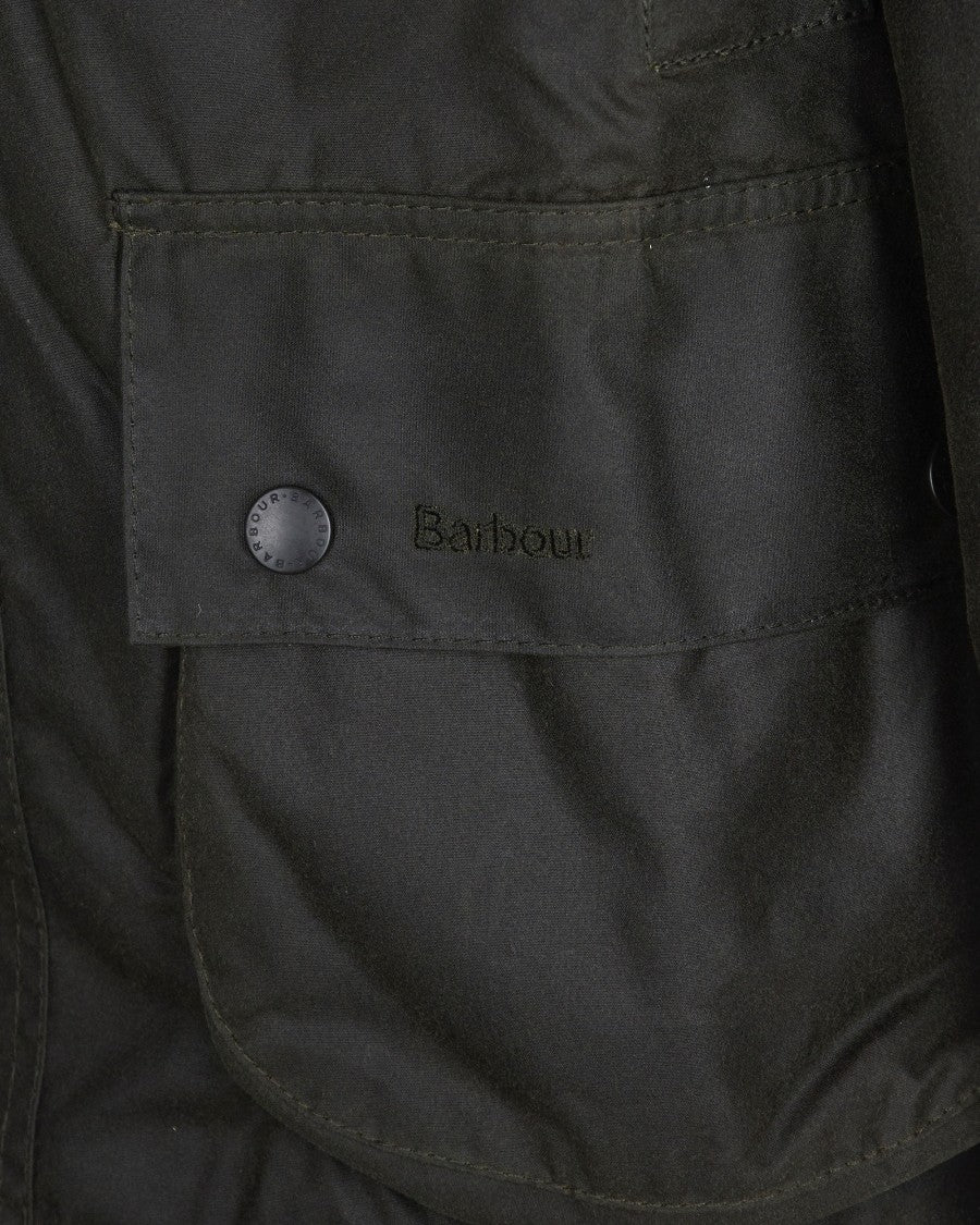 Barbour Beaufort Wax Jacket In Archive Olive