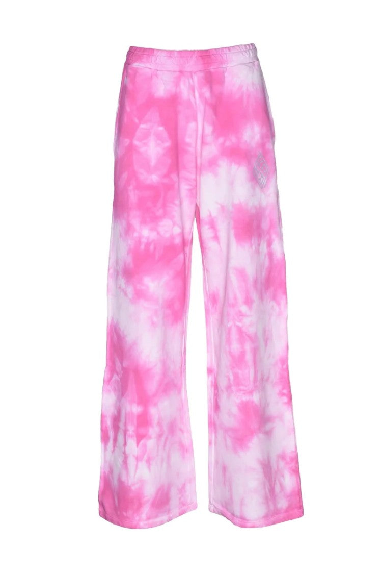 Replay Tie-Dye Jumpsuit With Elastic Waistband And Wide-Leg Fit