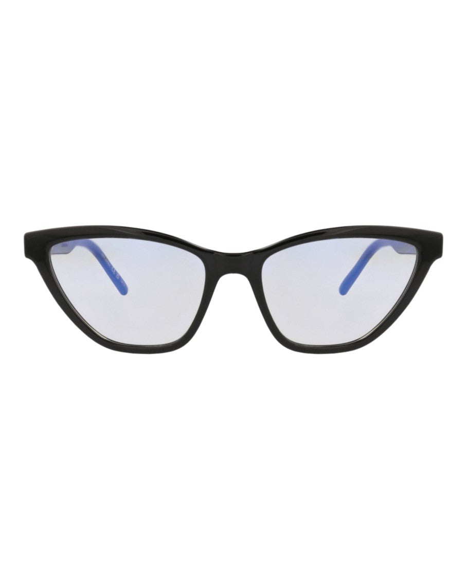 Saint Laurent Glossy Black Cat Eye Sunglasses With Photochromic Lenses