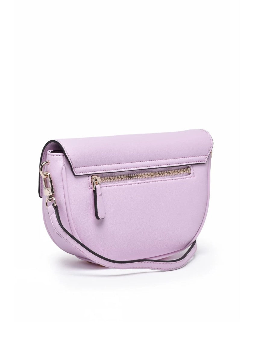 Guess Cerelia Polyurethane Shoulder Bag With Clip Closure And Organizational Compartments