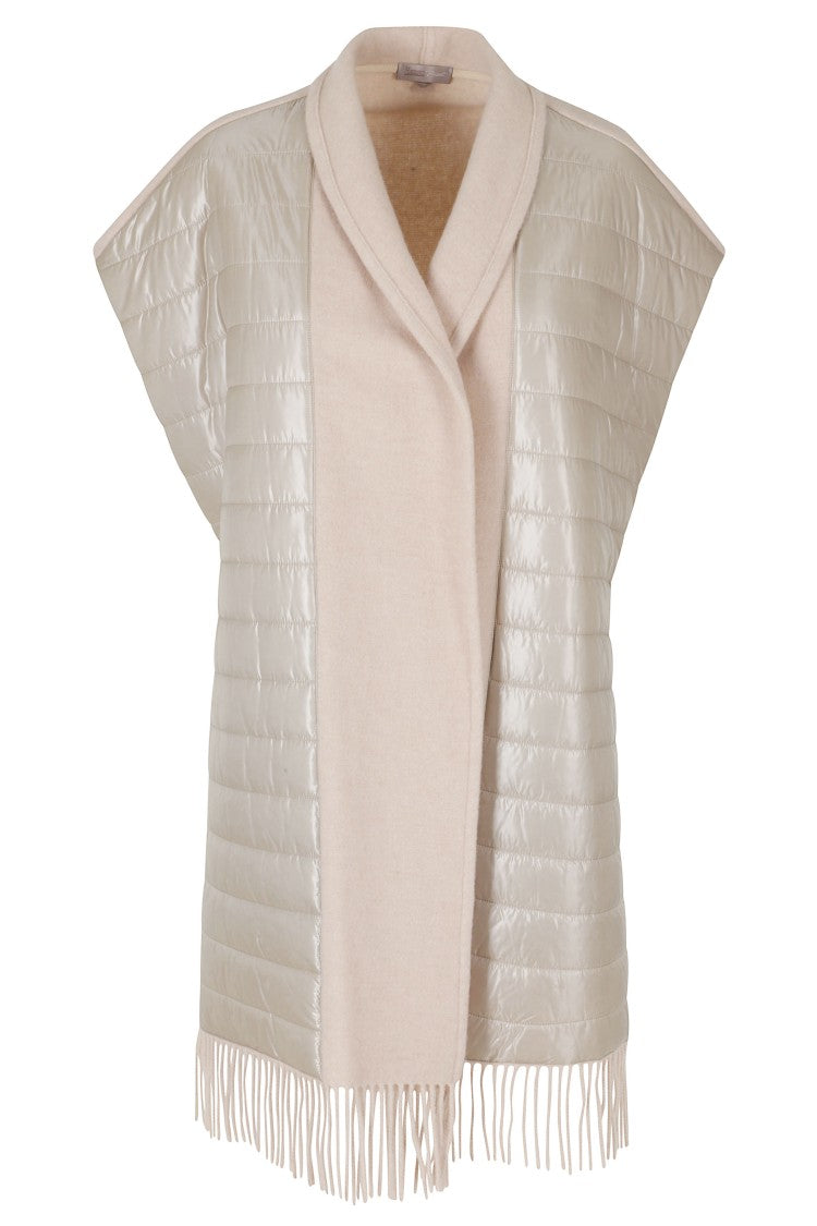 Herno Sleeveless Fringe Hem Wool-Blend Vest