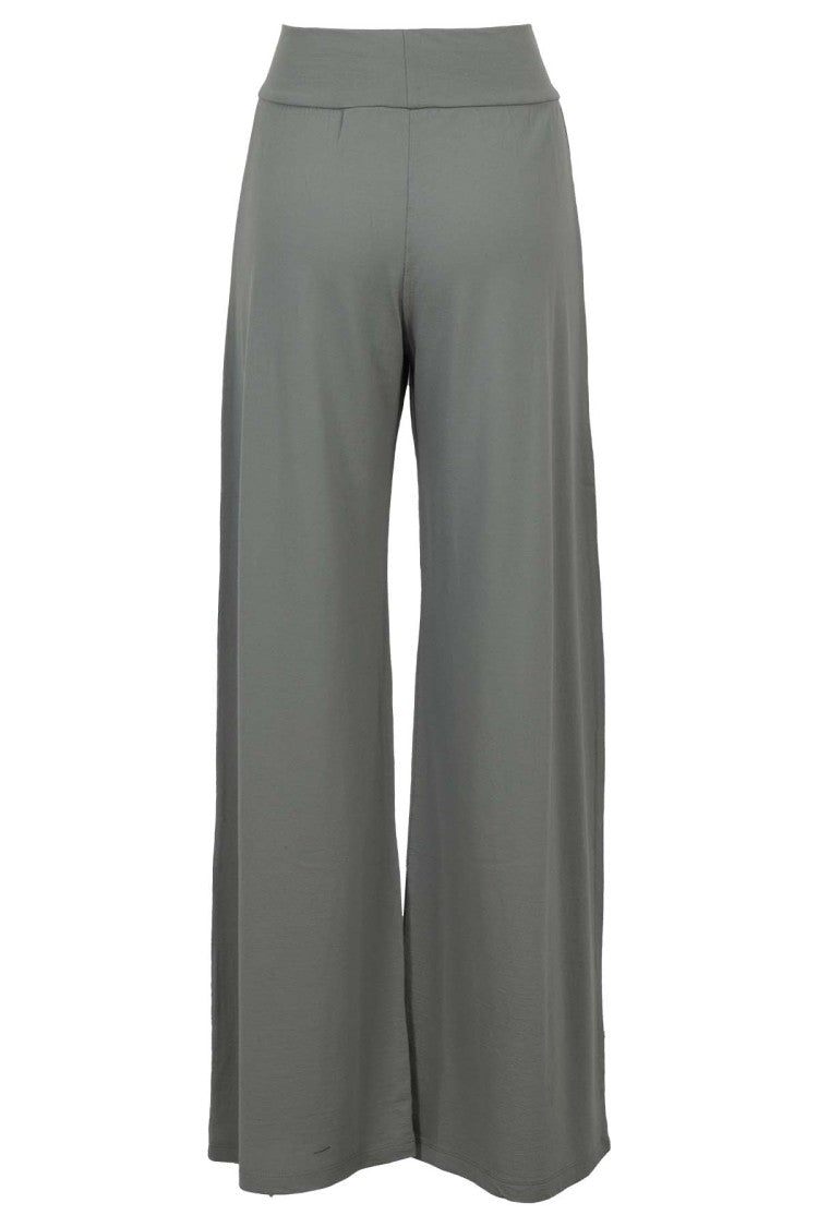 Labo.Art High-Waisted Wide-Leg Palazzo Pants In Soft Wool Blend