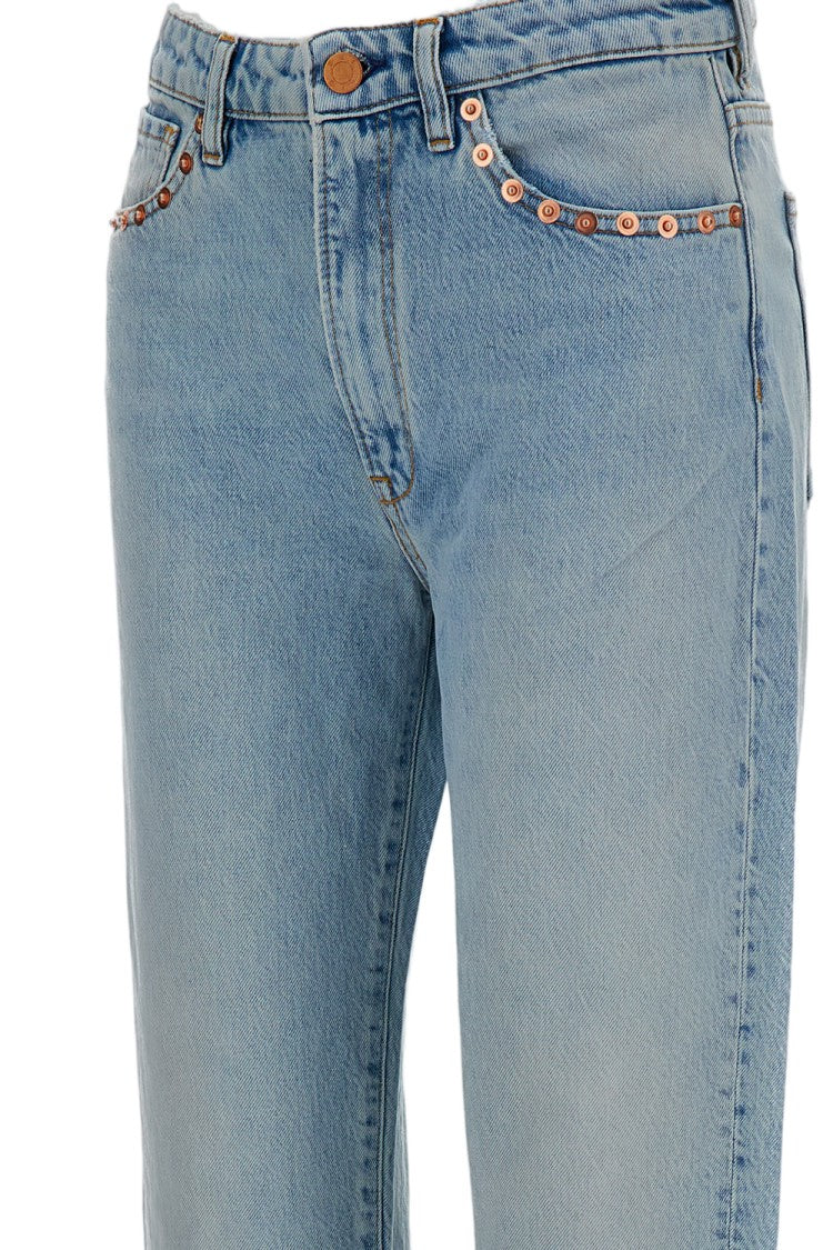 3X1 Shimmering Embellished Straight-Leg Jeans