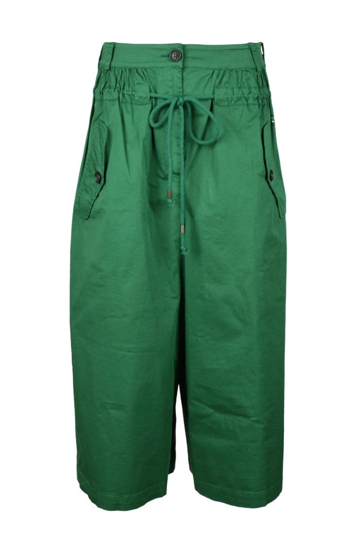 Semi Couture High-Waisted Gonnapantalone Trousers With Wide Leg Design