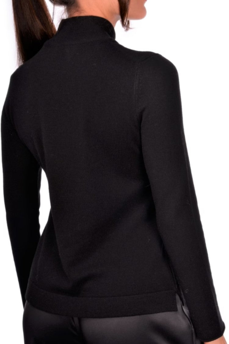 Paolo Fiorillo Capri Mock Neck Knit Top