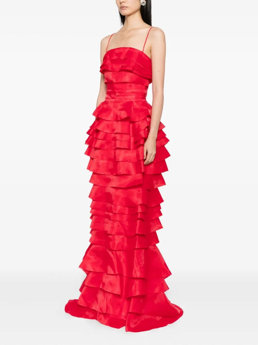 Saiid Kobeisy Layered Organza Long Dress