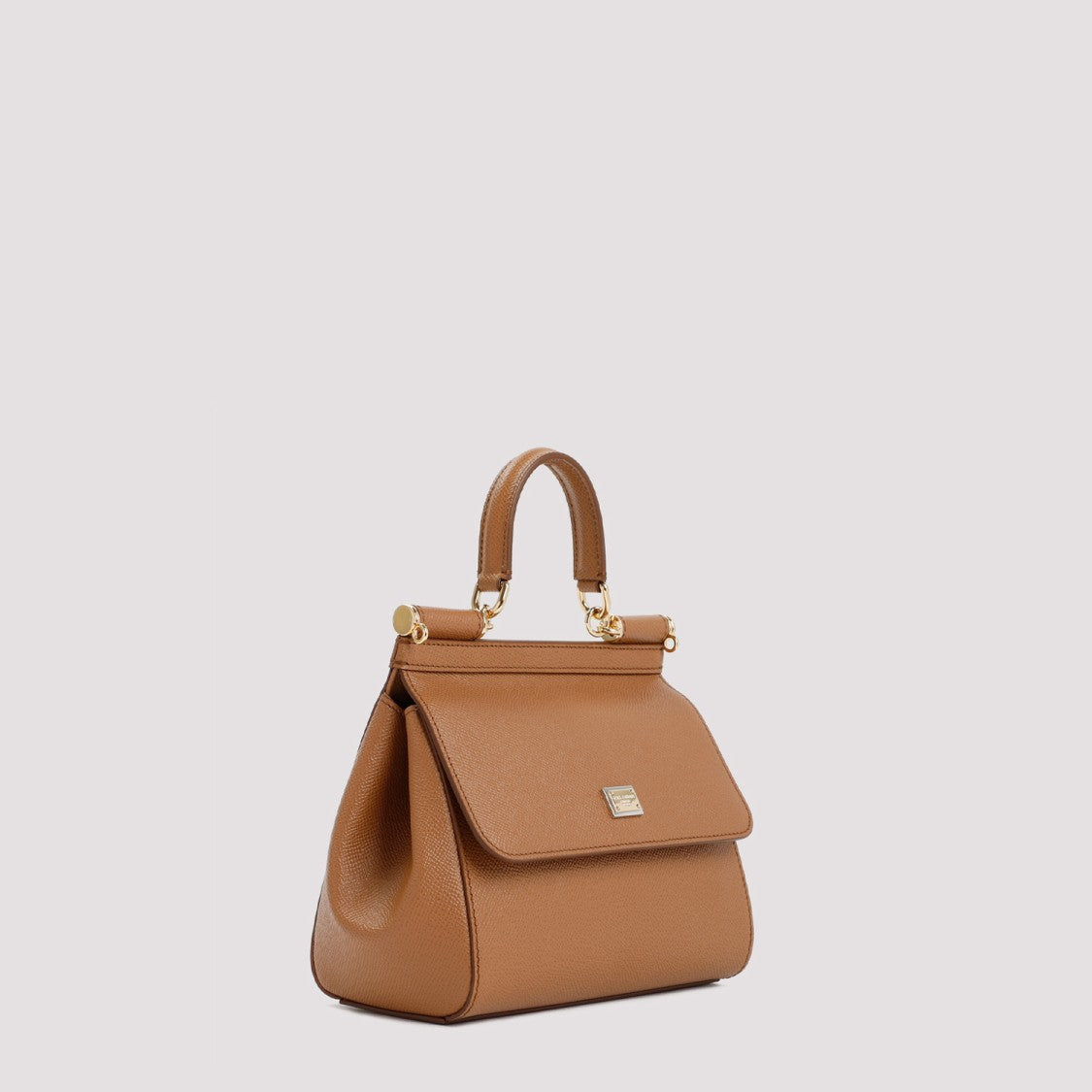 Dolce & Gabbana Caramel Leather Miss Sicily Bag