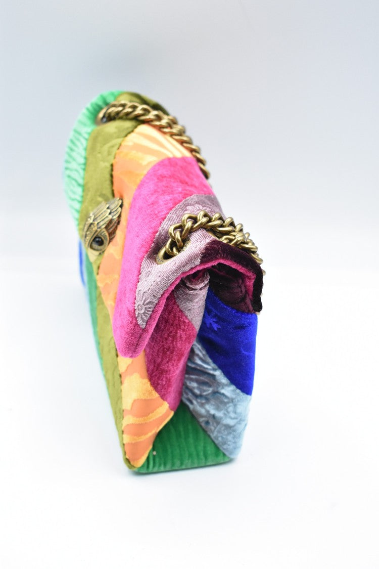 Kurt Geiger Patchwork Handbag With Decorative Clasp
