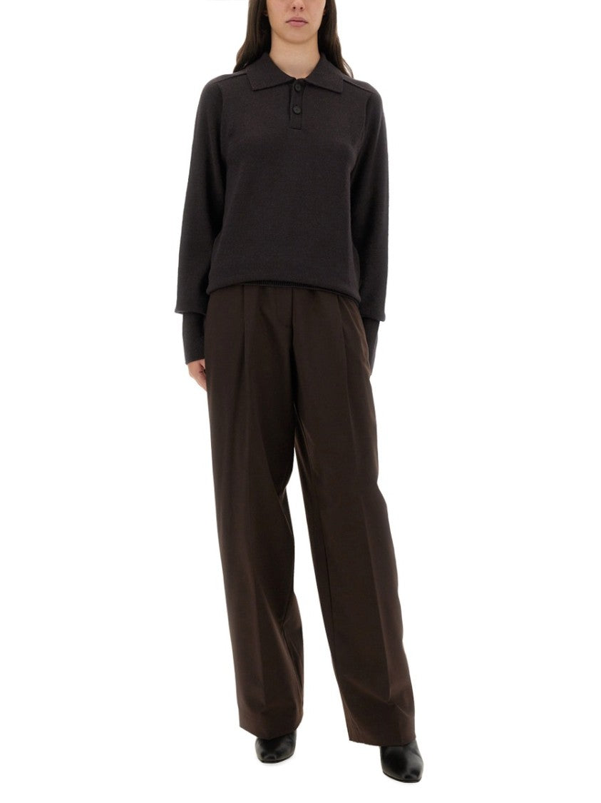 Studio Nicholson "Inverness" Shirt With Polo Collar