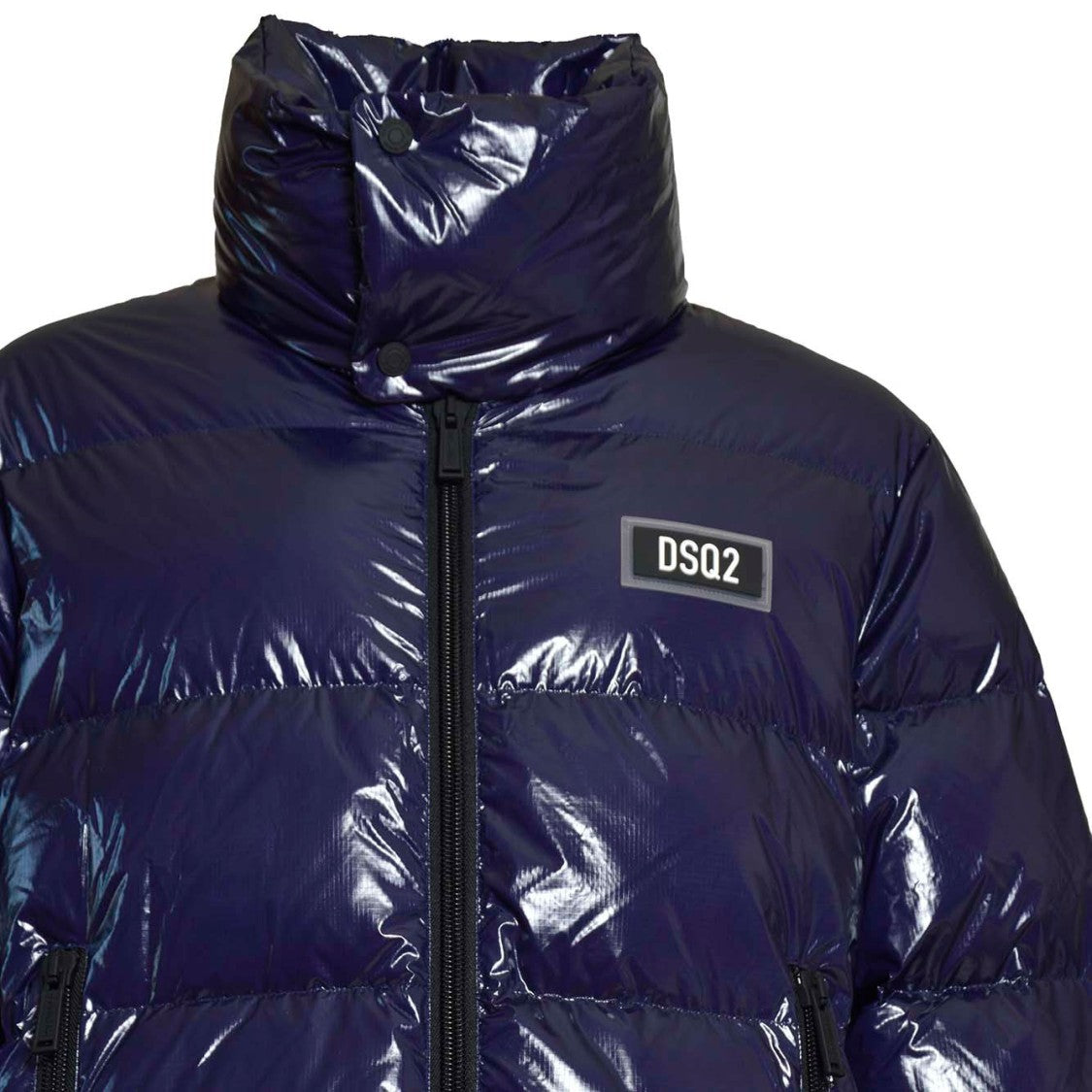 Dsquared2 Glossy Nylon Quilted Puffer Jacket
