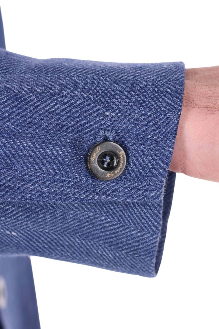 Finamore Frans Wool-Linen Tailored Blazer