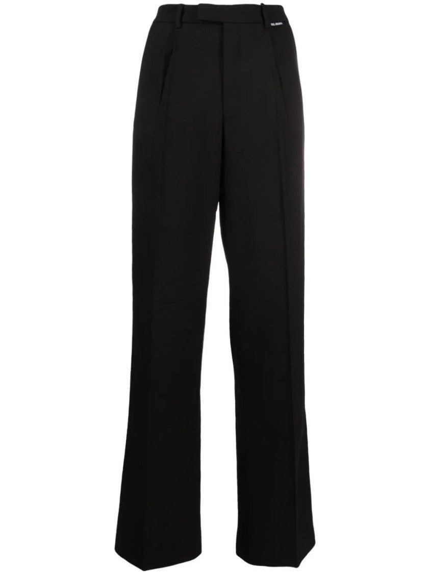 Axel Arigato Black Eleri Heavy High Waist Wide-Leg Tailored Pants