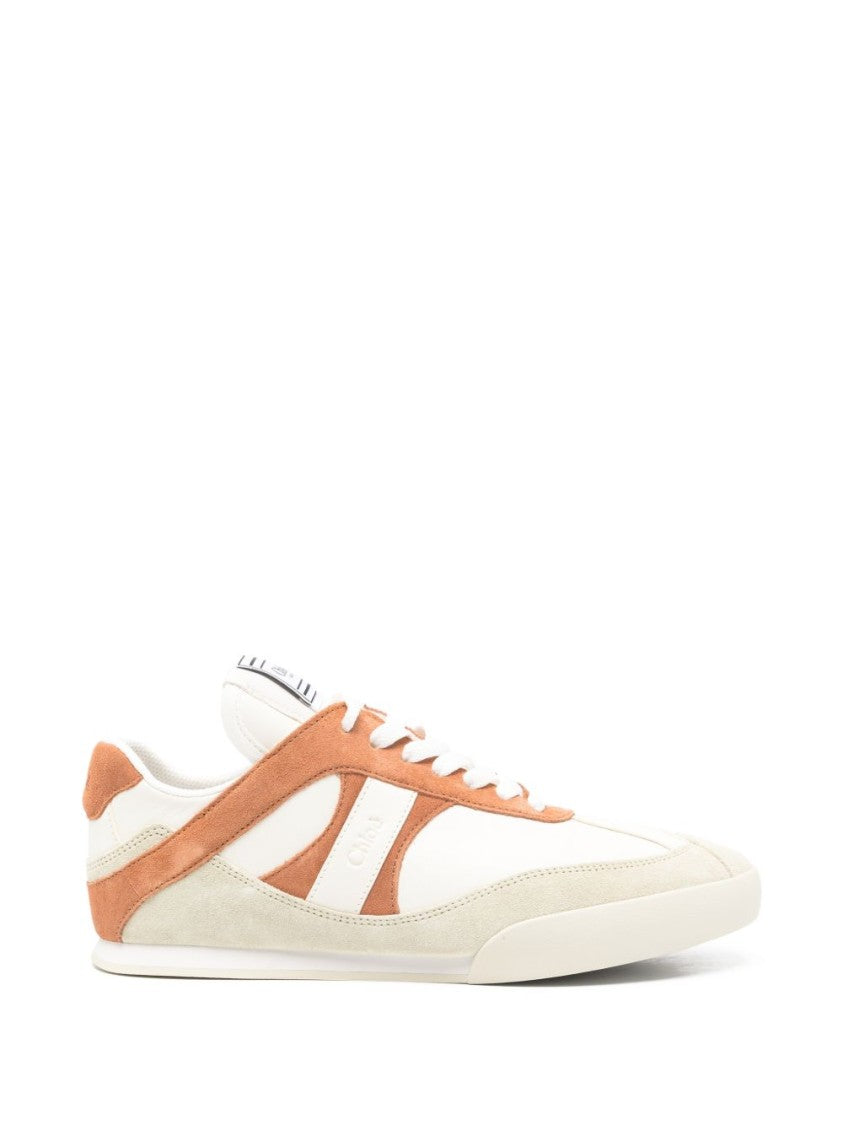 Chloé Low-Profile Flat Shoes With Suede Overlays