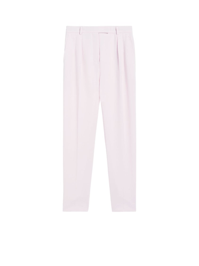 Max Mara Tailored Pink Trousers With High Waist