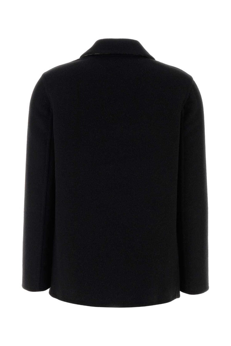 Burberry Black Wool Oversize Shirt