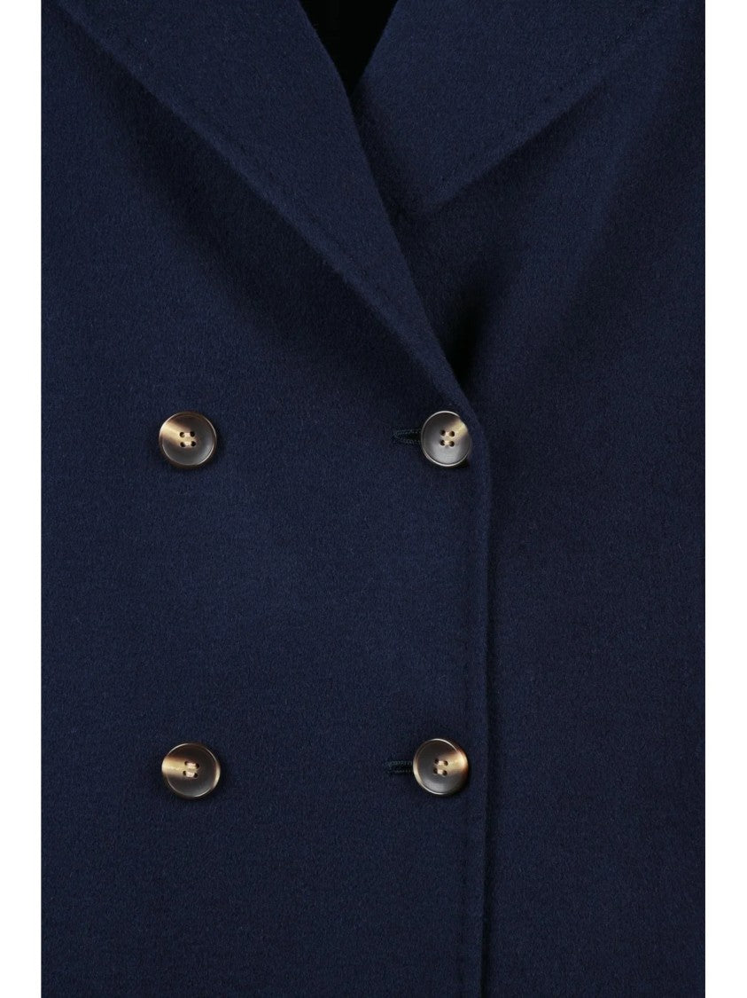 Marella Blue Virgin Wool Good Coat