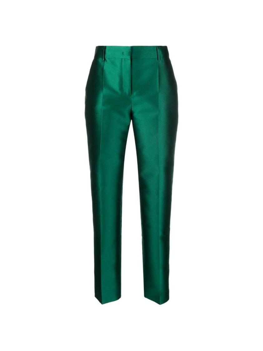 Alberta Ferretti Green Fitted Trosuers