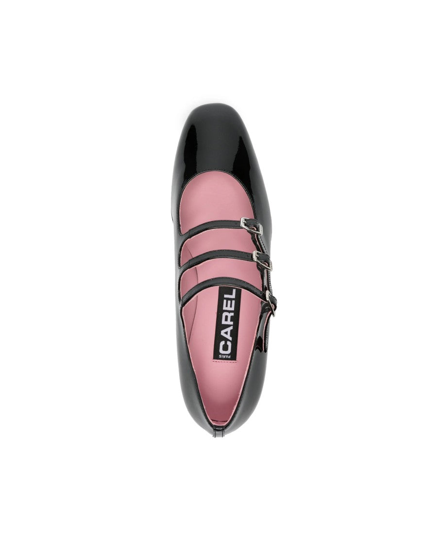 Carel Paris Ariana Black Patent Leather Mary Jane Shoes
