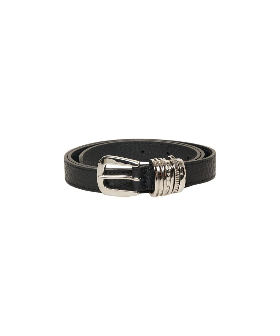 Orciani Textured Grained Leather Belt