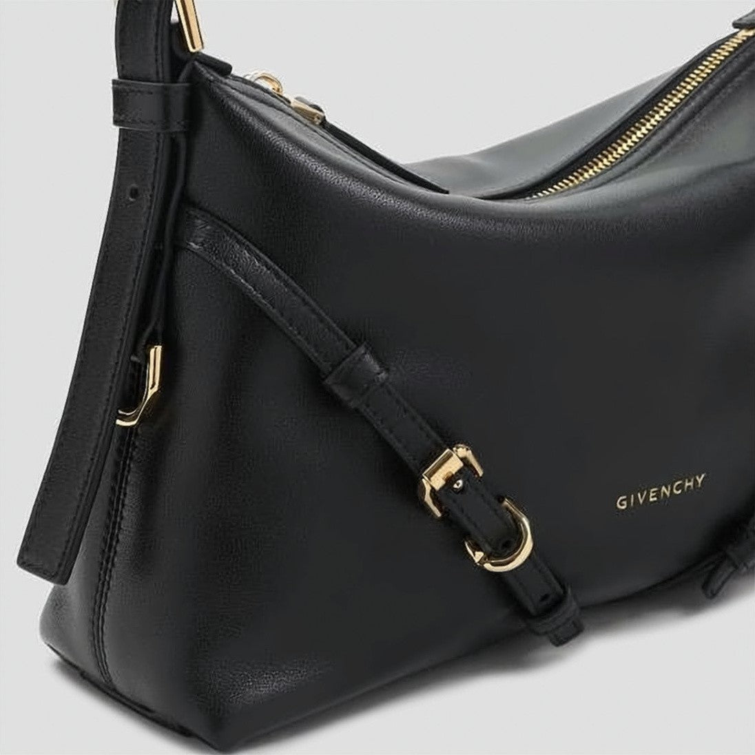 Givenchy Minimalist Calf Leather Shoulder Bag With Adjustable Strap
