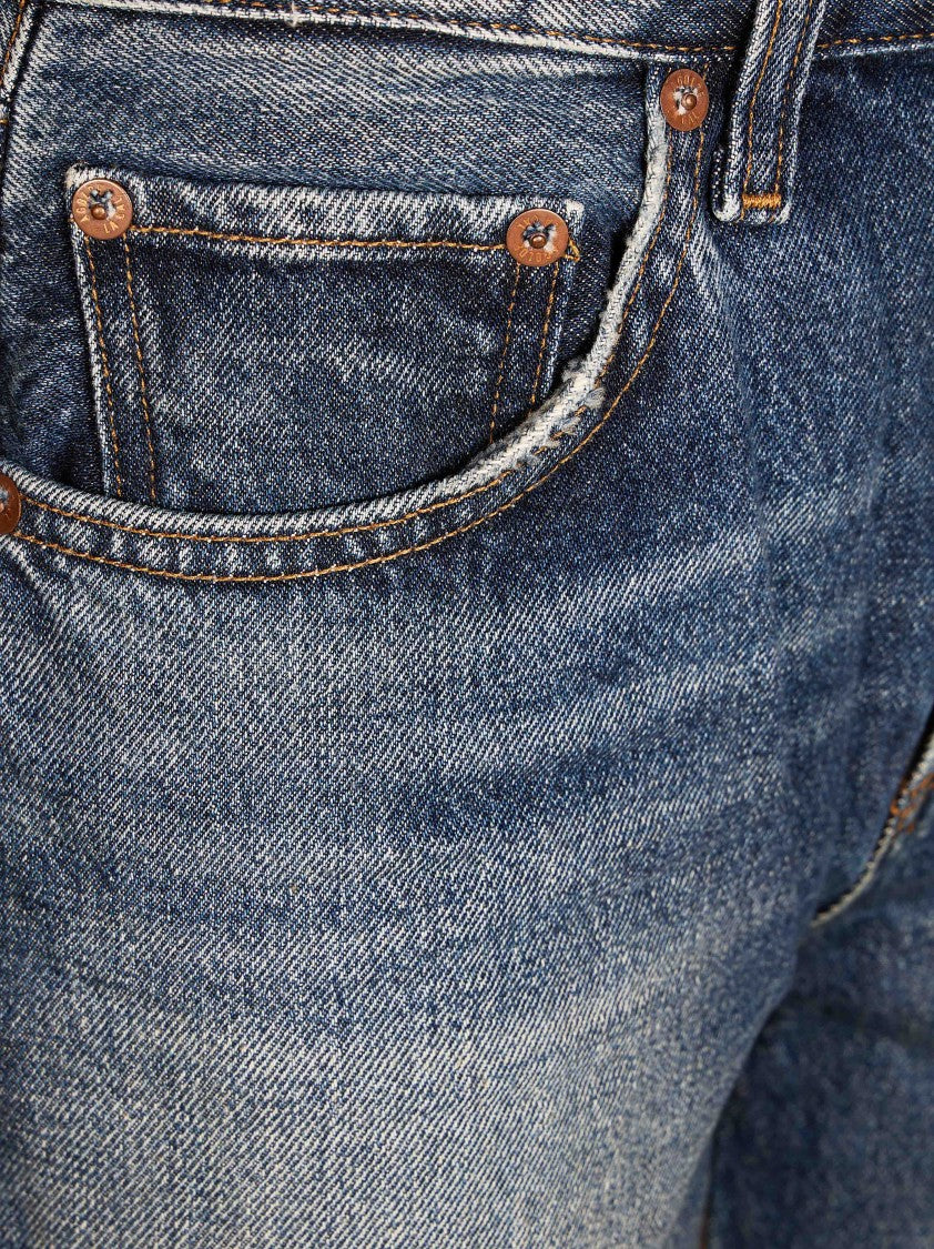 Agolde Mid-Rise Bootcut Distressed Jeans
