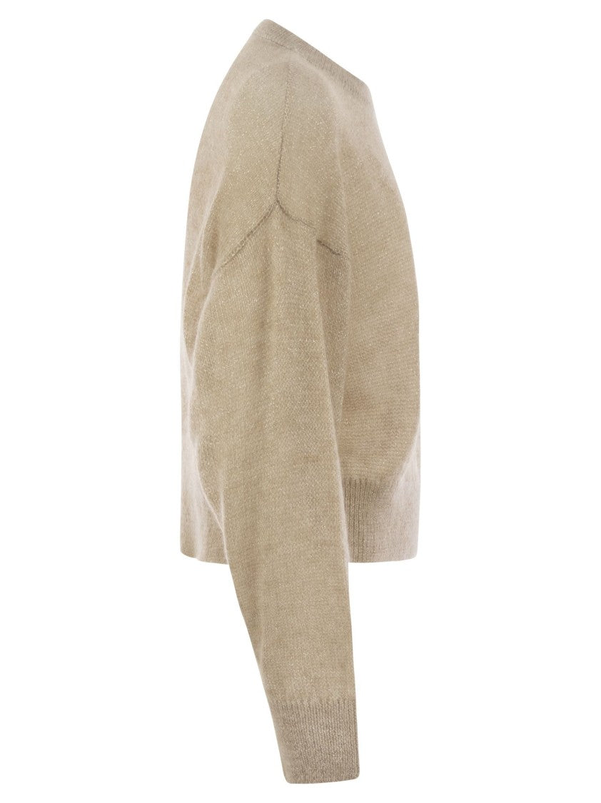 Brunello Cucinelli English Rib Sweater With Monili