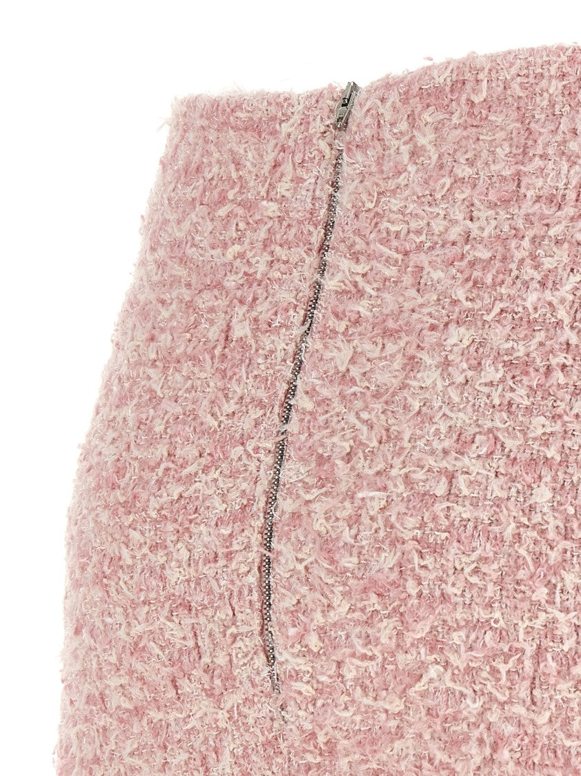 Balenciaga Textured Cotton-Blend Tweed Skirt