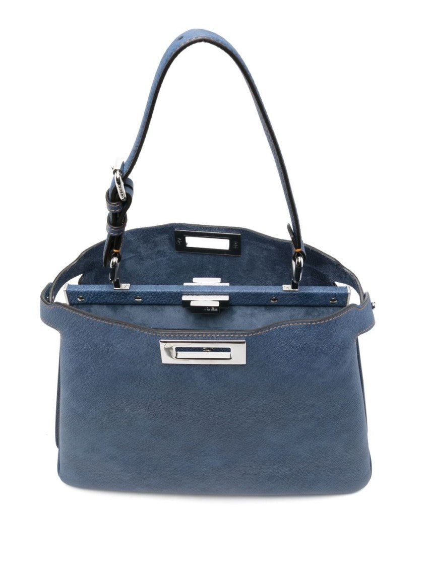 Fendi Peekaboo Soft Medium Handbag With Palladium-Finish Clasp
