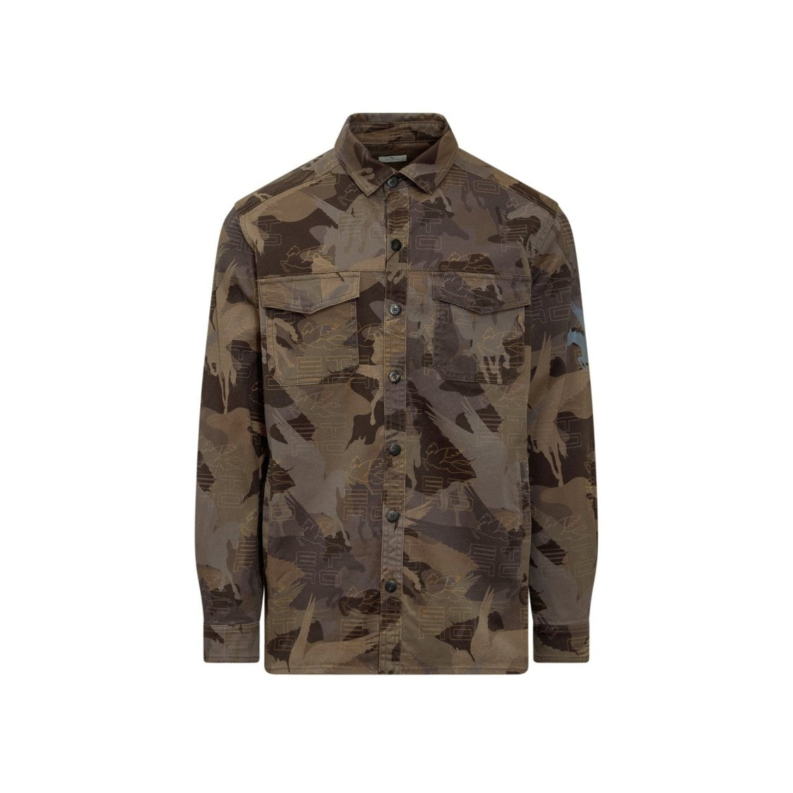 Etro Camouflage Cotton Shirt
