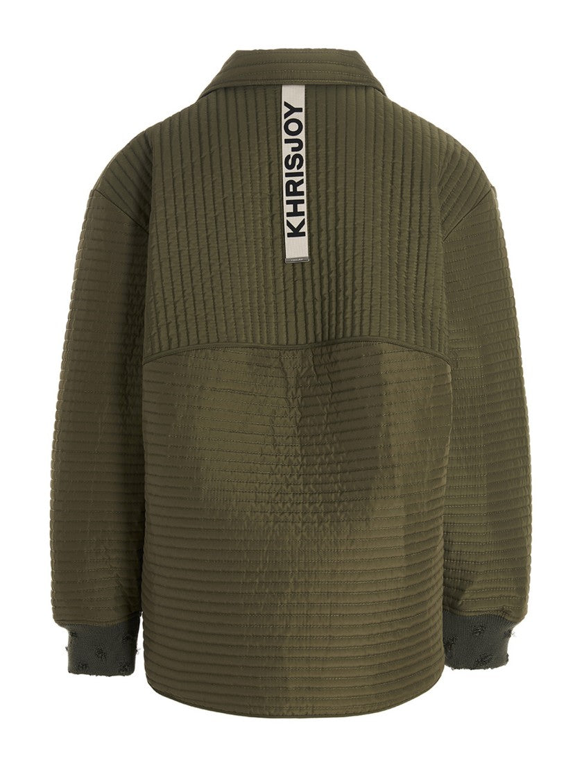 Khrisjoy 'Chore Quilted Stripes' Down Jacket