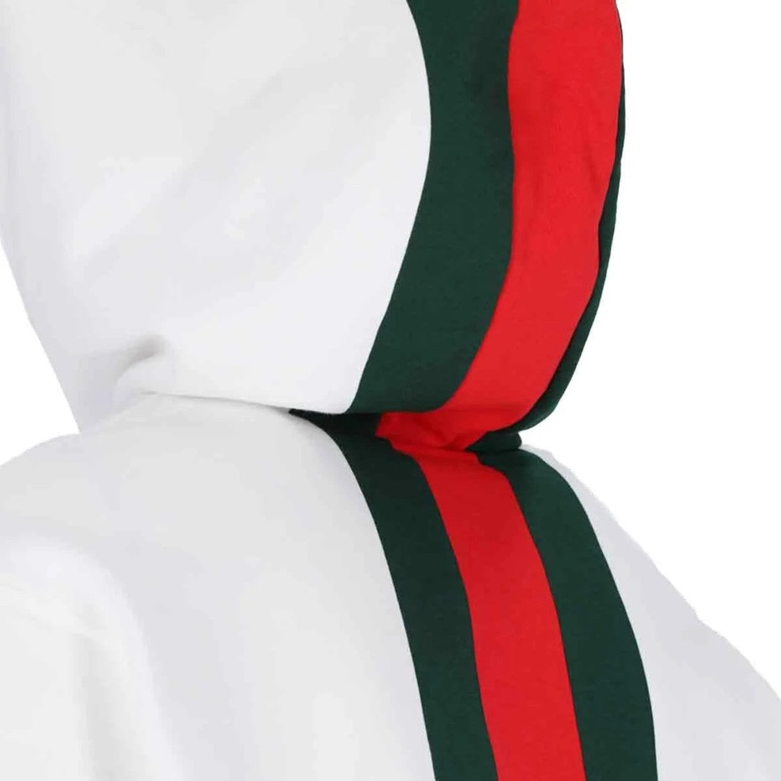 Gucci White Hooded Sweatshirt With Minimalist Aesthetic