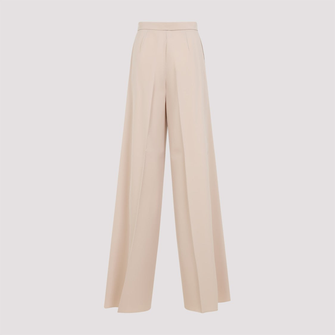 Max Mara High-Waisted Wide-Leg Trousers In Neutral Hues