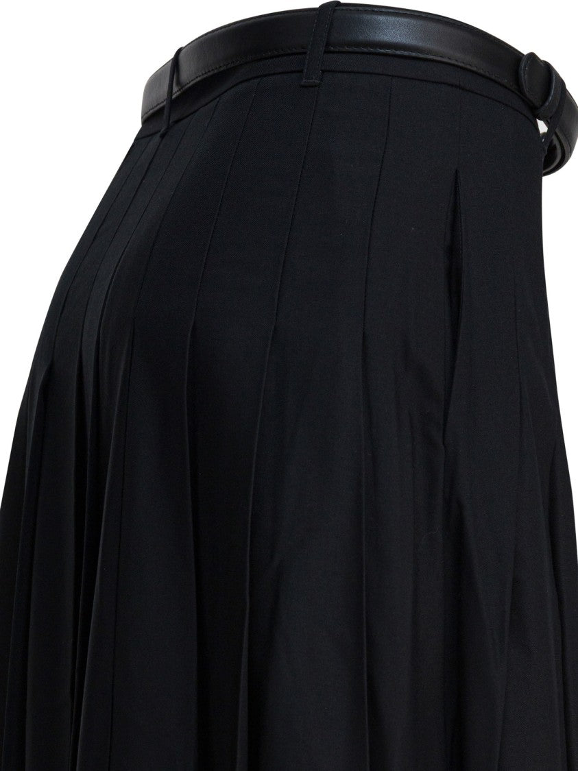 Self-Portrait Long Pleated Skirt