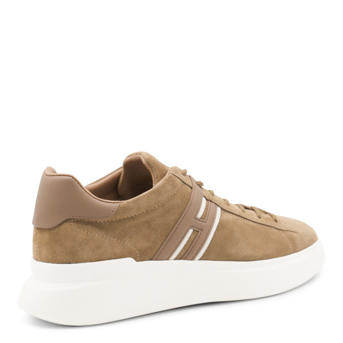Hogan Brown Leather H580 Sneakers
