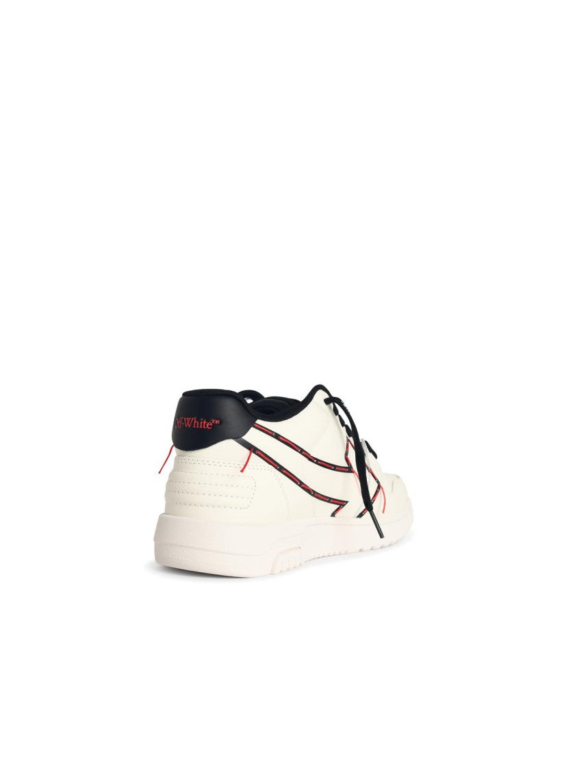 Off-White White 'Ooo Printed&Stitched Arrow' Sneakers