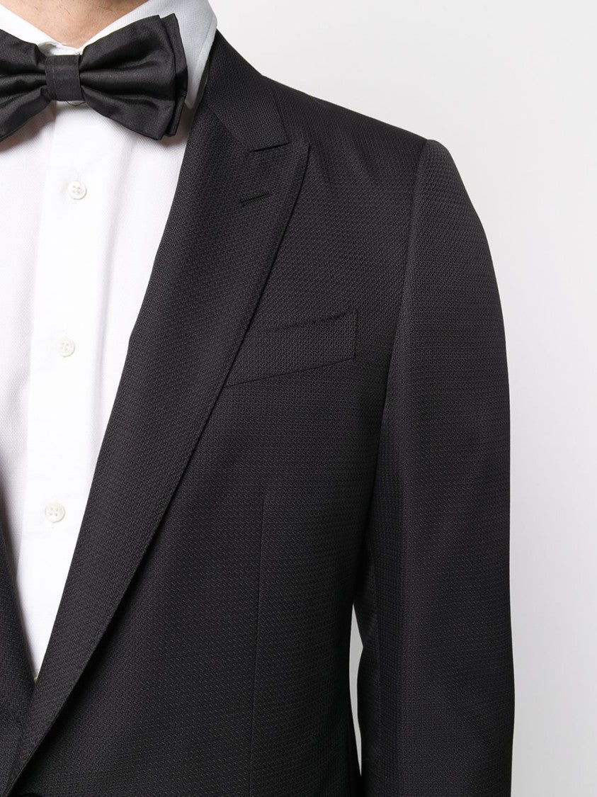Dolce & Gabbana Classic Black Two-Piece Suit With Notch Lapels