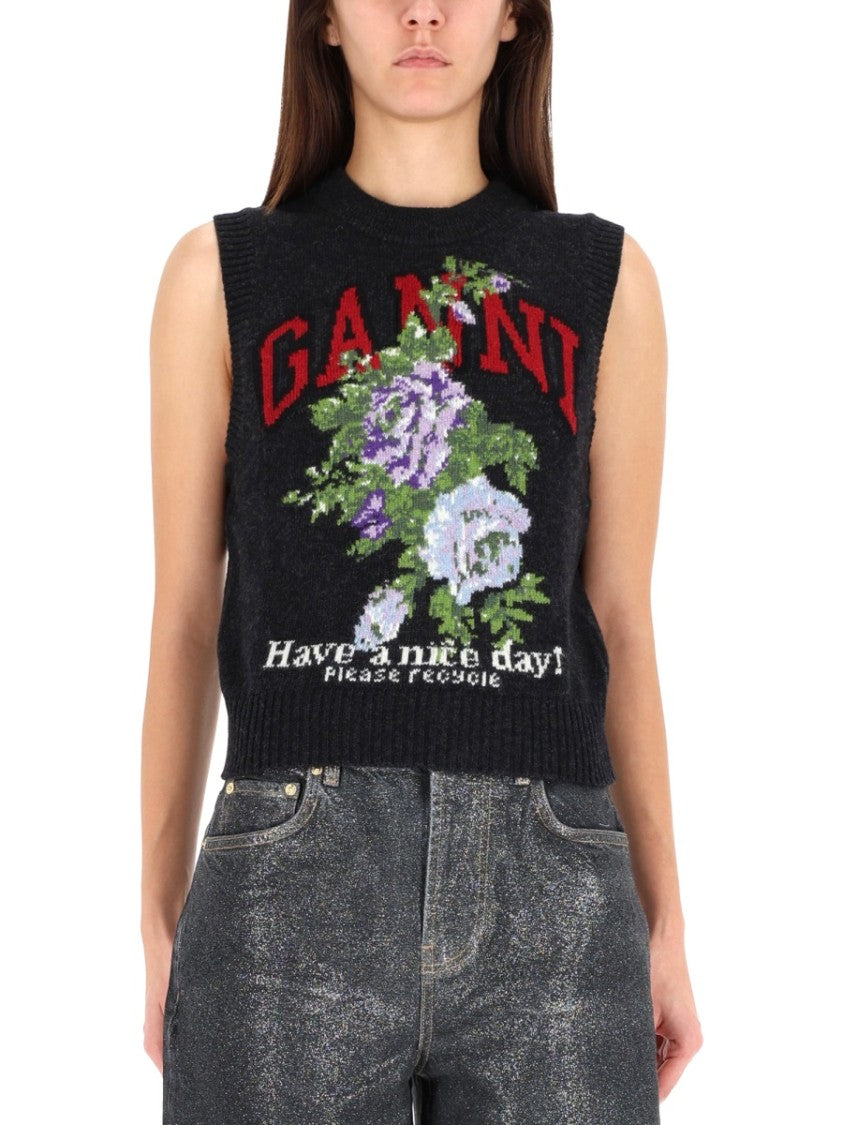 Ganni Rose Vest
