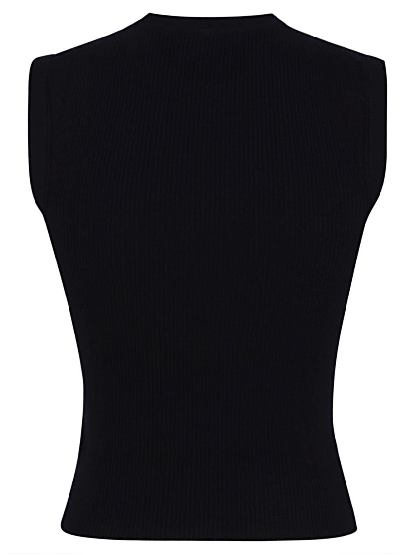Jil Sander Sleeveless Top With Ribbed Texture
