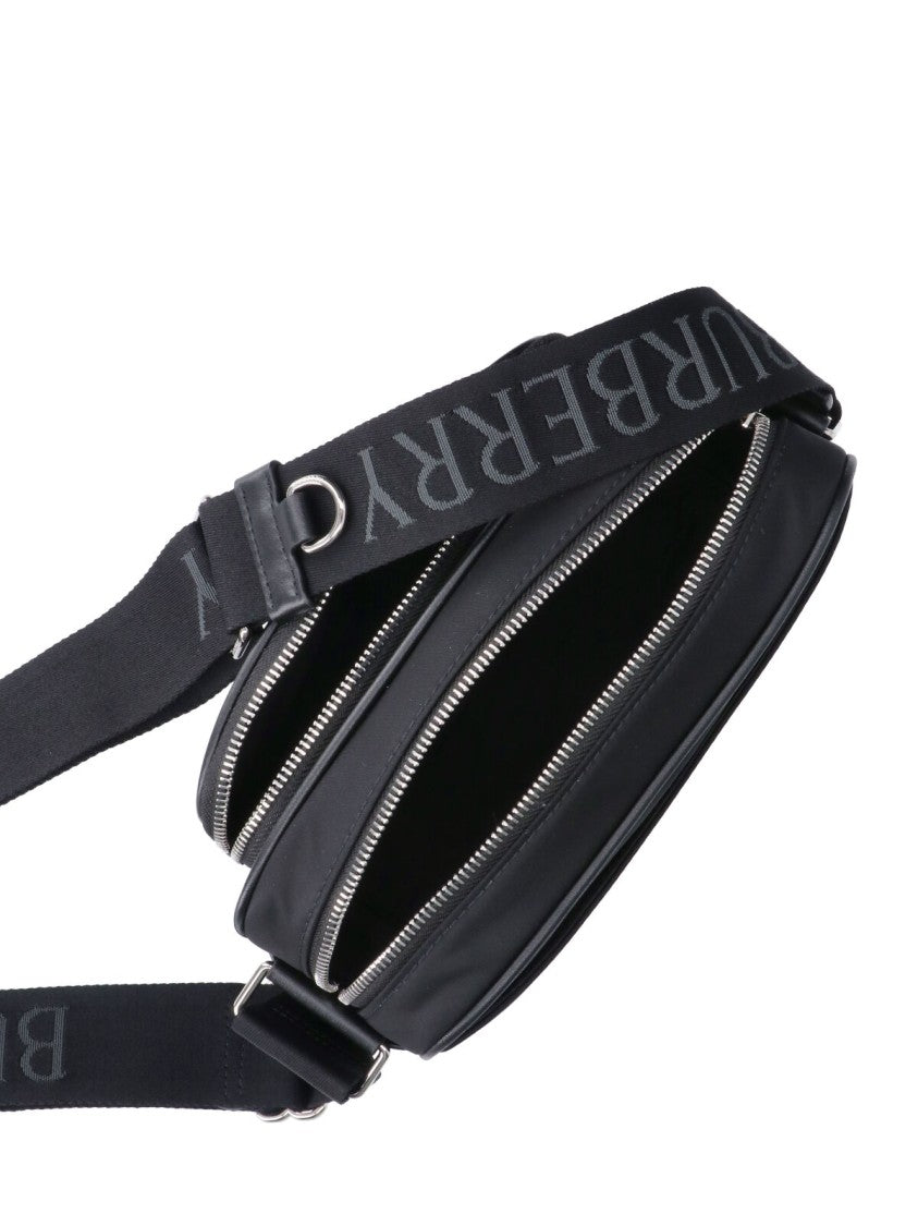 Burberry Black Paddy Fabric Shoulder Bag