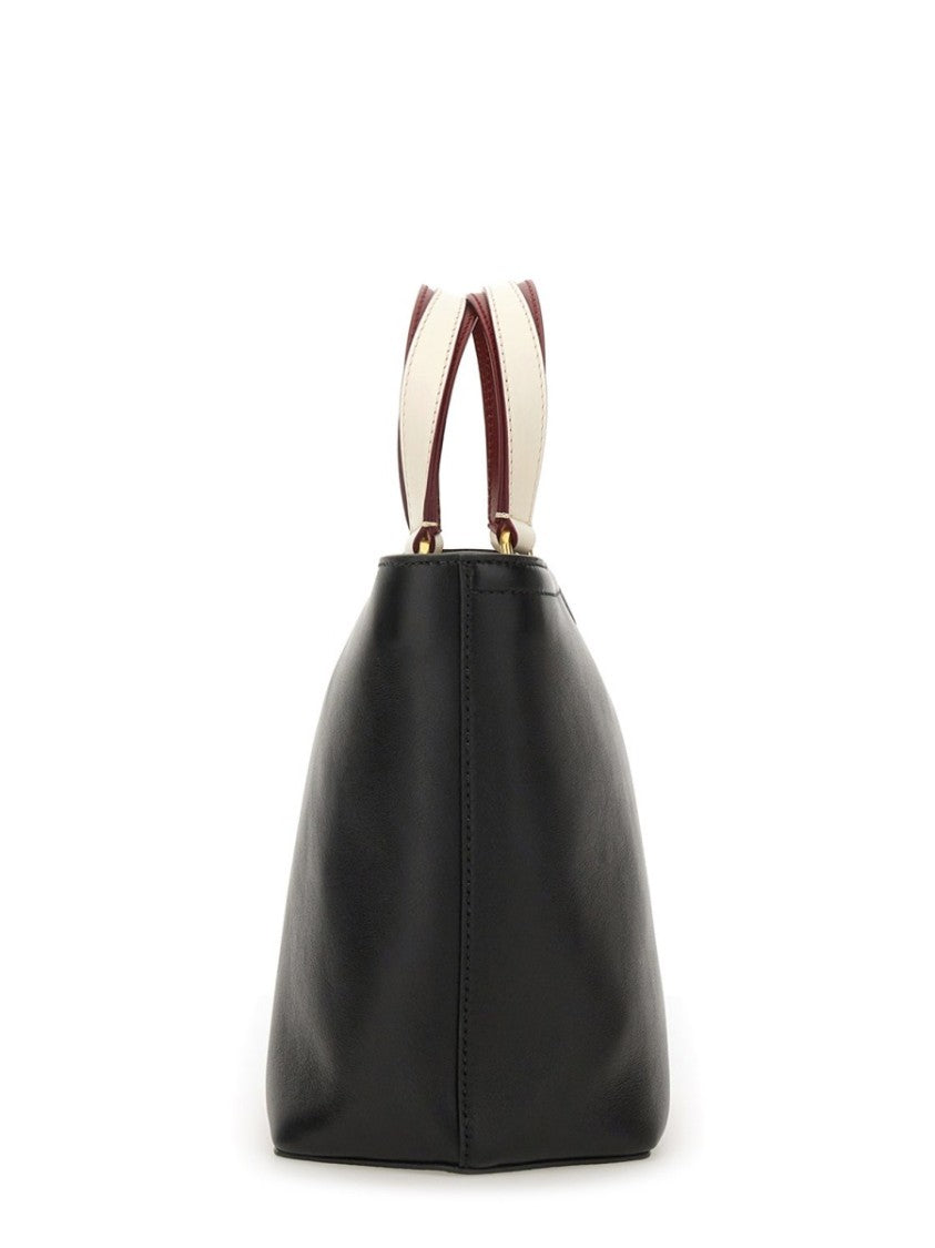 Bally Structured Calfskin Shoulder Bag