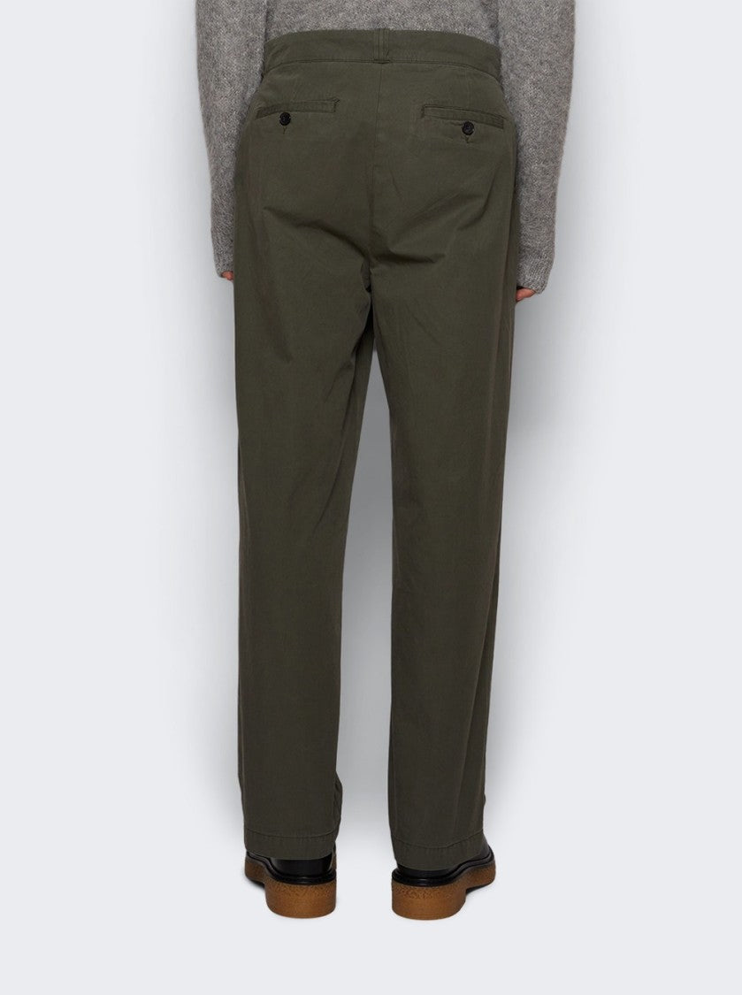 The Elder Statesman Workwear Norm Pant New Olive