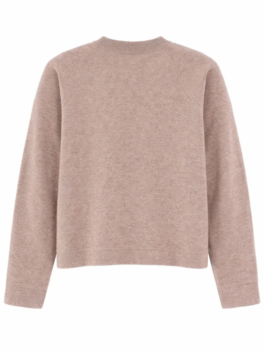 Max Mara Slightly Cropped Cashmere And Virgin Wool Sweater